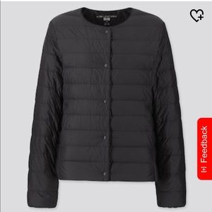 Uniqlo women ultra light down compact jacket black